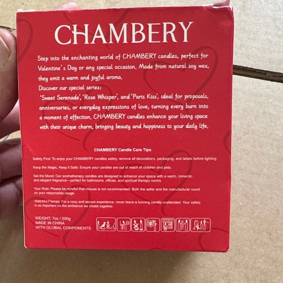 Romantic Pink glass Candle with Heartfelt Message - Picture 3 of 3